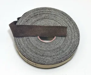 1-1/4" Flat Light Brown Pig Split Suede Binding (3 yds) 1250NP4 - edge binding; trim tape brown; nut; hazelnut