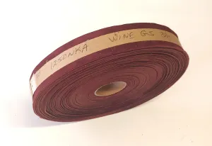 1-1/4" Flat Wine Goat Suede Leather Stripping 1250NKA (3 YDS) binding, leather tape