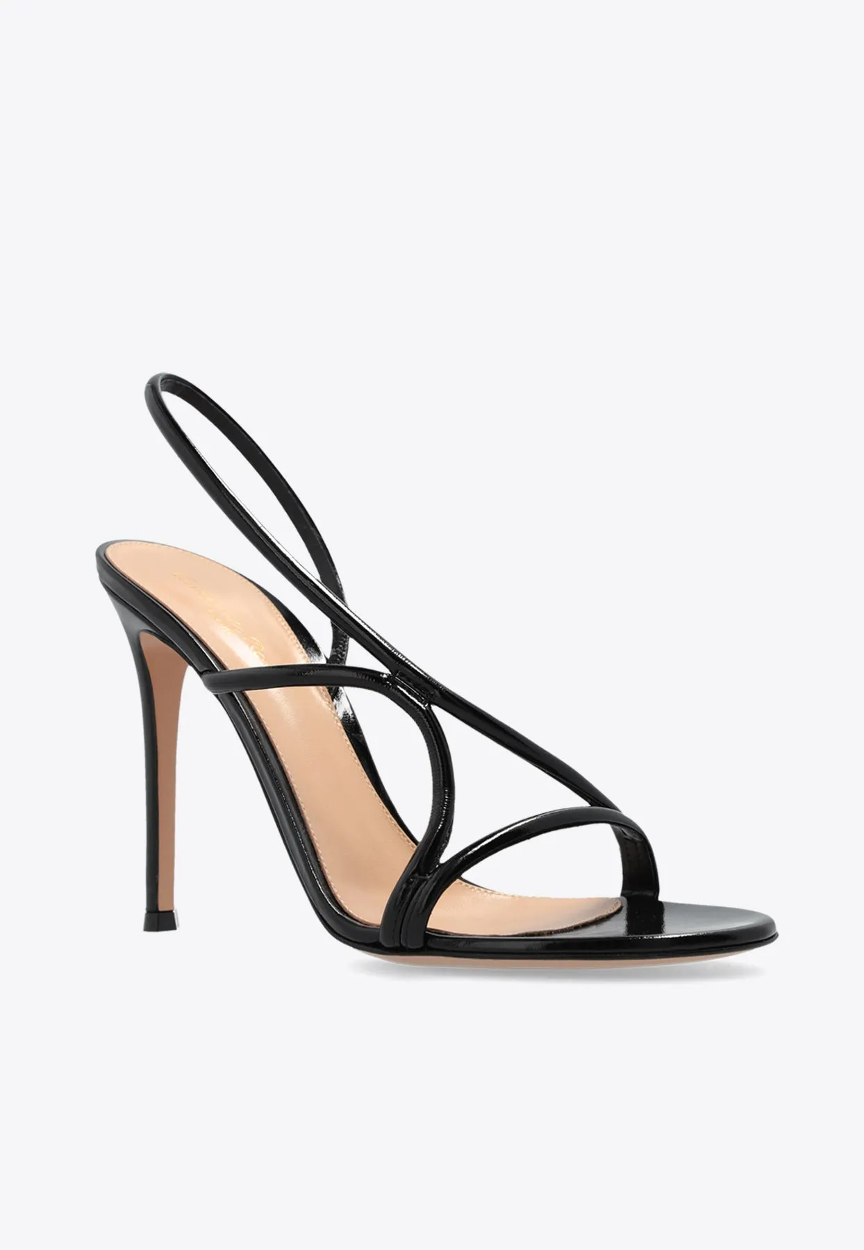 115 Leather Heeled Strappy Sandals