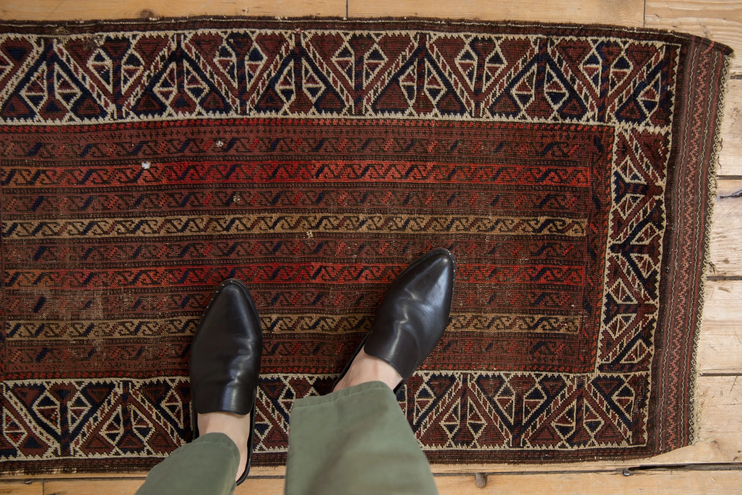 2x3.5 Antique Fine Belouch Rug
