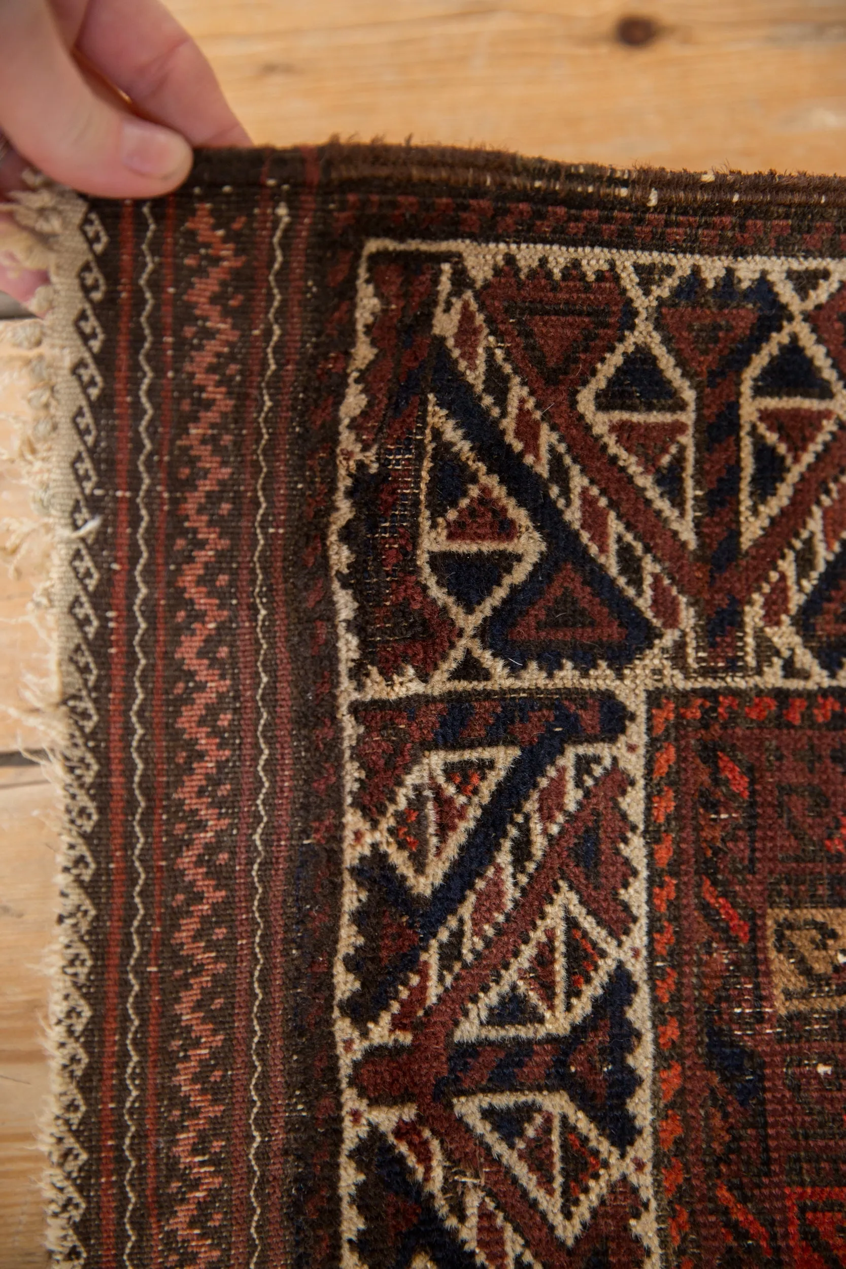 2x3.5 Antique Fine Belouch Rug