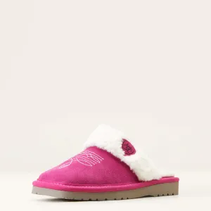 Ariat Jackie Square Toe Very Berry Pink Slippers