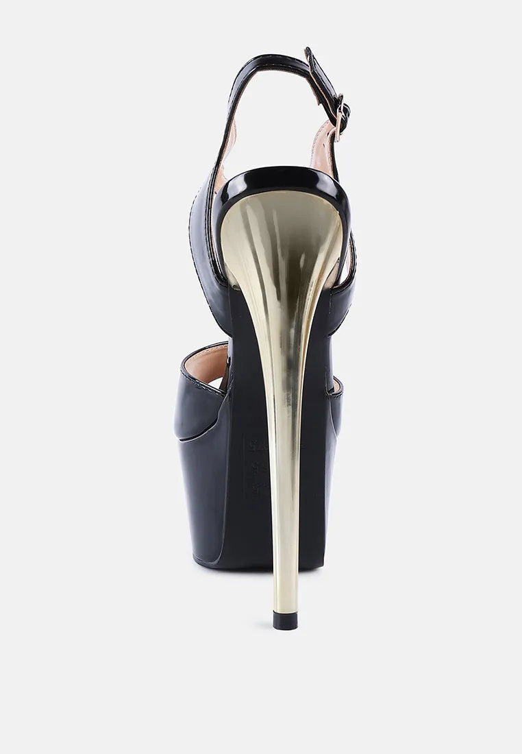 Bewitch Ultra High Heeled Ankle Strap Sandals By Ruw
