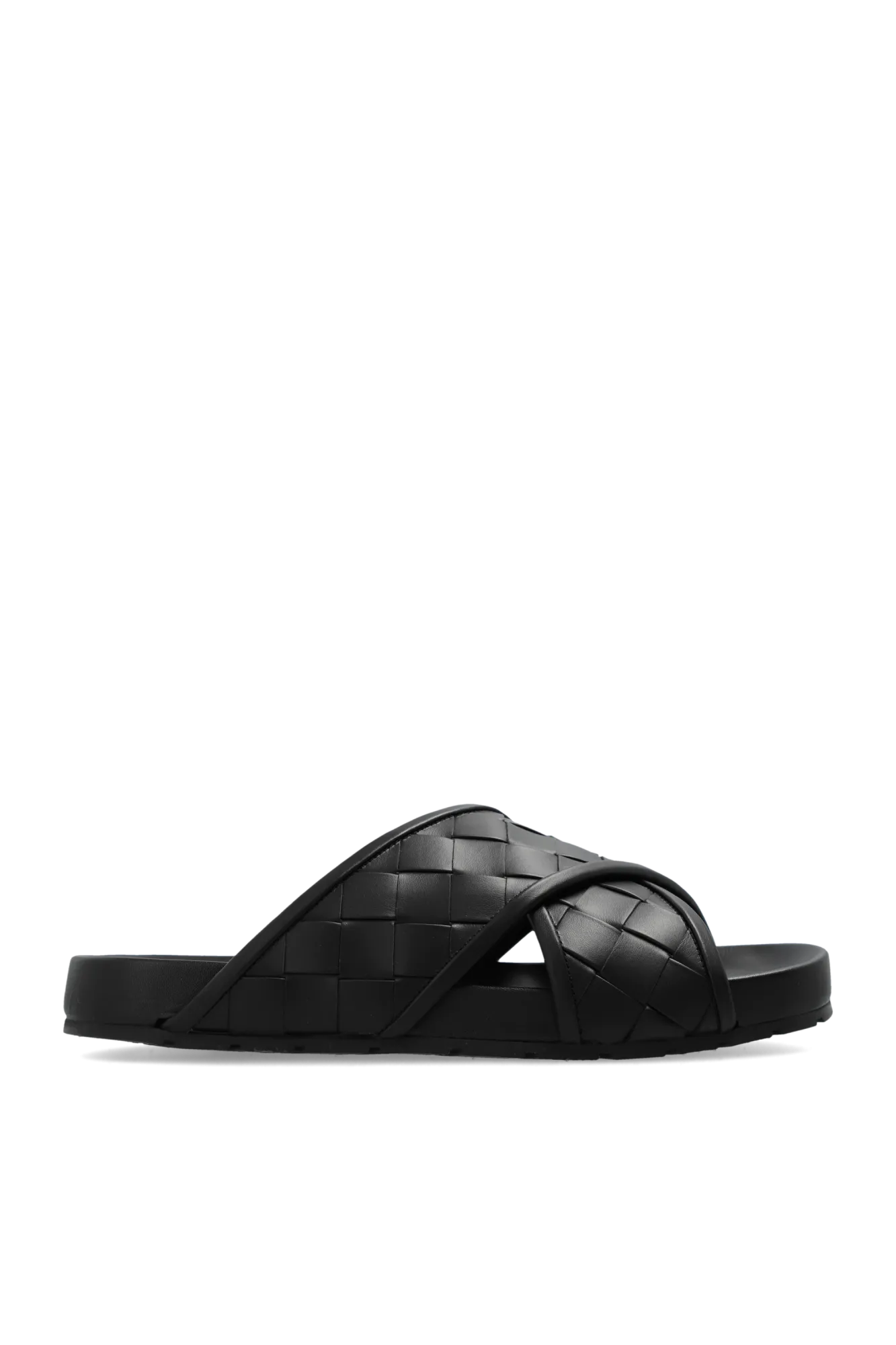 Bottega Veneta Tarik Slippers in BLACK - 40