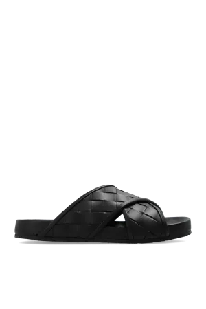 Bottega Veneta Tarik Slippers in BLACK - 40
