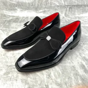 Bowtie Dress Black Patent Leather Loafers