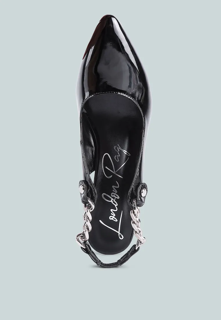 Coveted Stiletto Heeled Slingback Sandals By Ruw