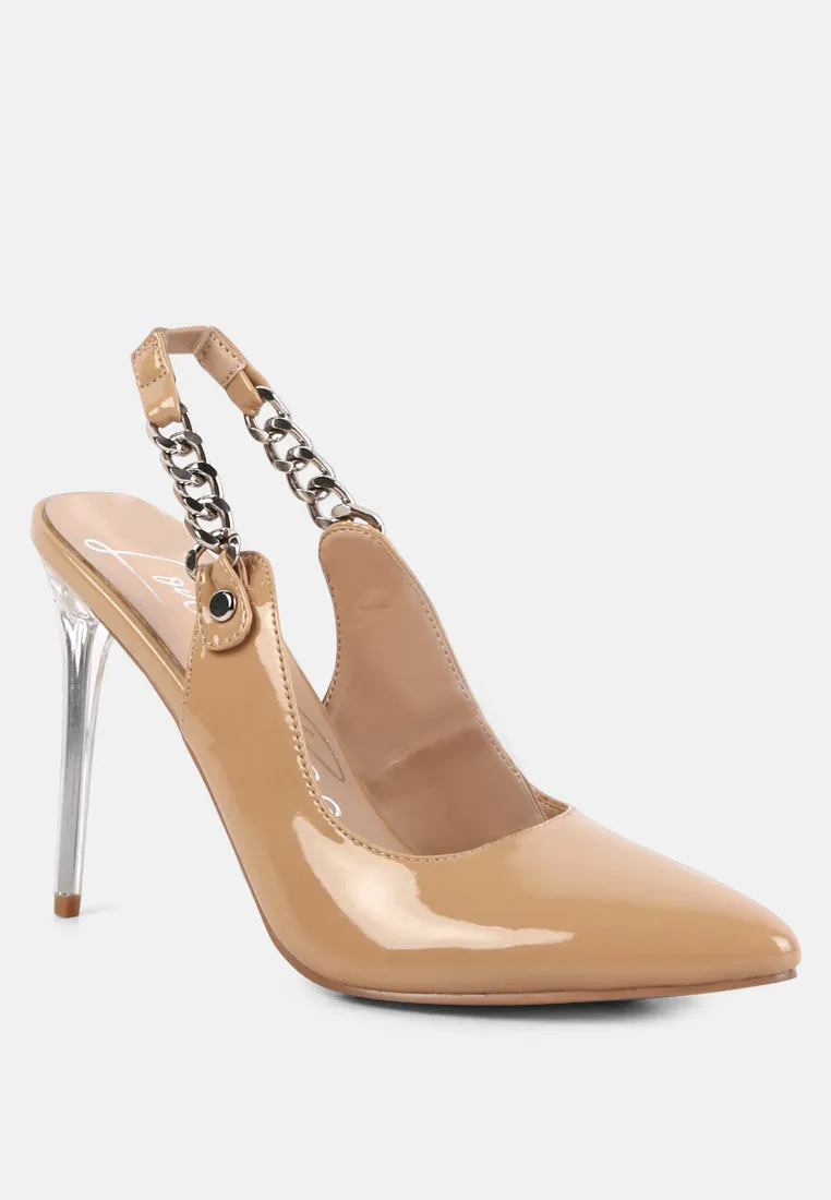 Coveted Stiletto Heeled Slingback Sandals By Ruw
