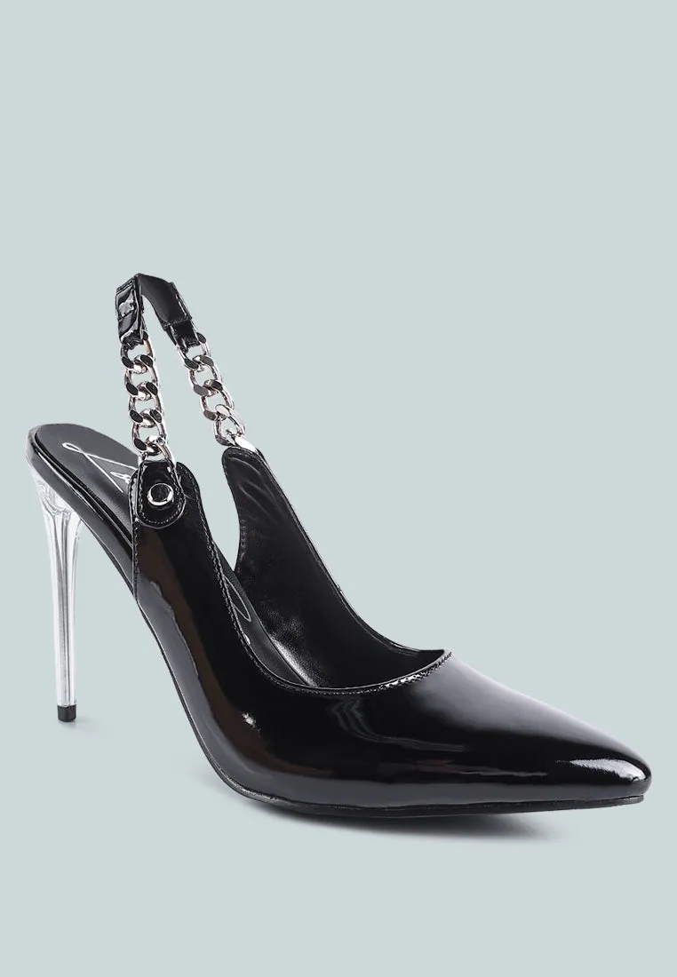Coveted Stiletto Heeled Slingback Sandals By Ruw