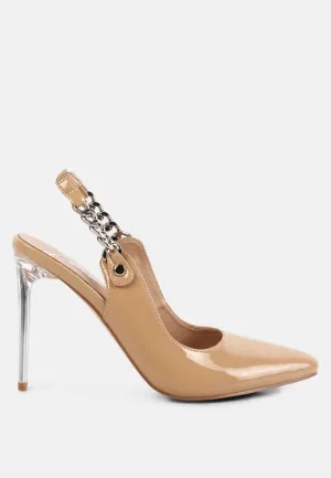 Coveted Stiletto Heeled Slingback Sandals By Ruw
