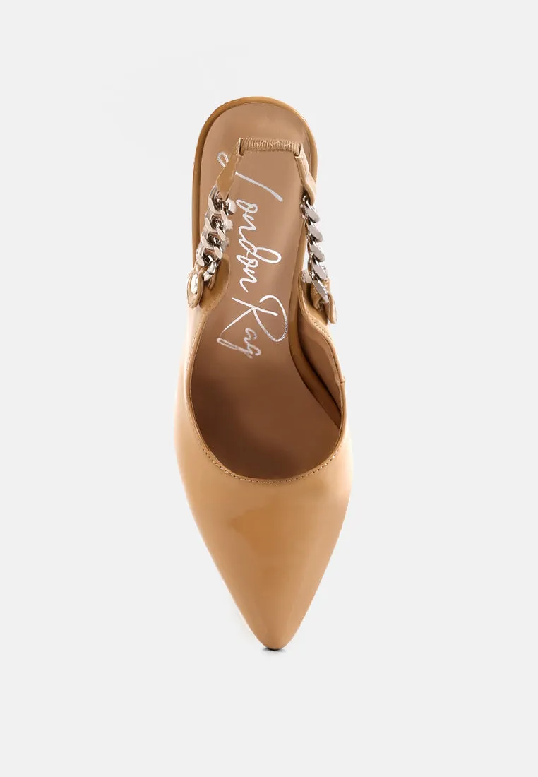 Coveted Stiletto Heeled Slingback Sandals By Ruw