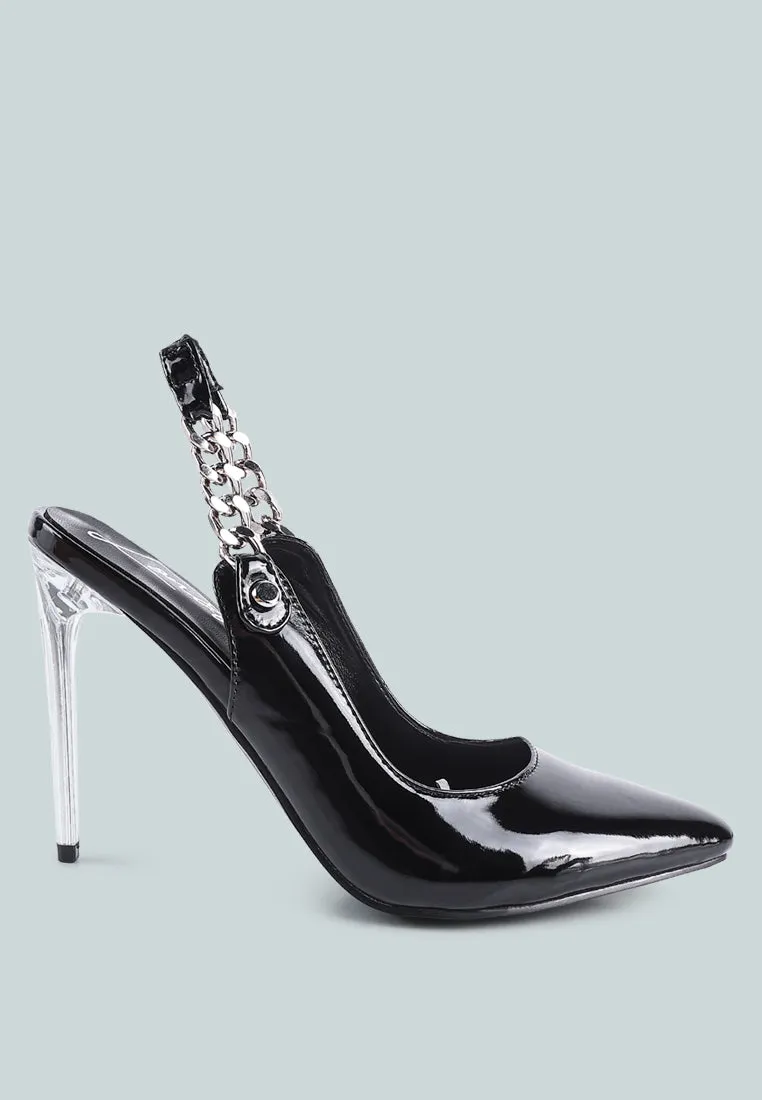 Coveted Stiletto Heeled Slingback Sandals By Ruw
