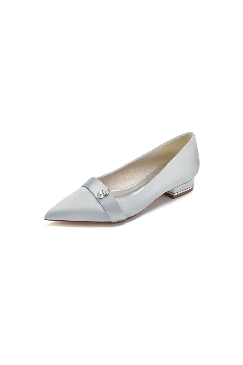 Crystal Cocktail Pointed Toe Flats