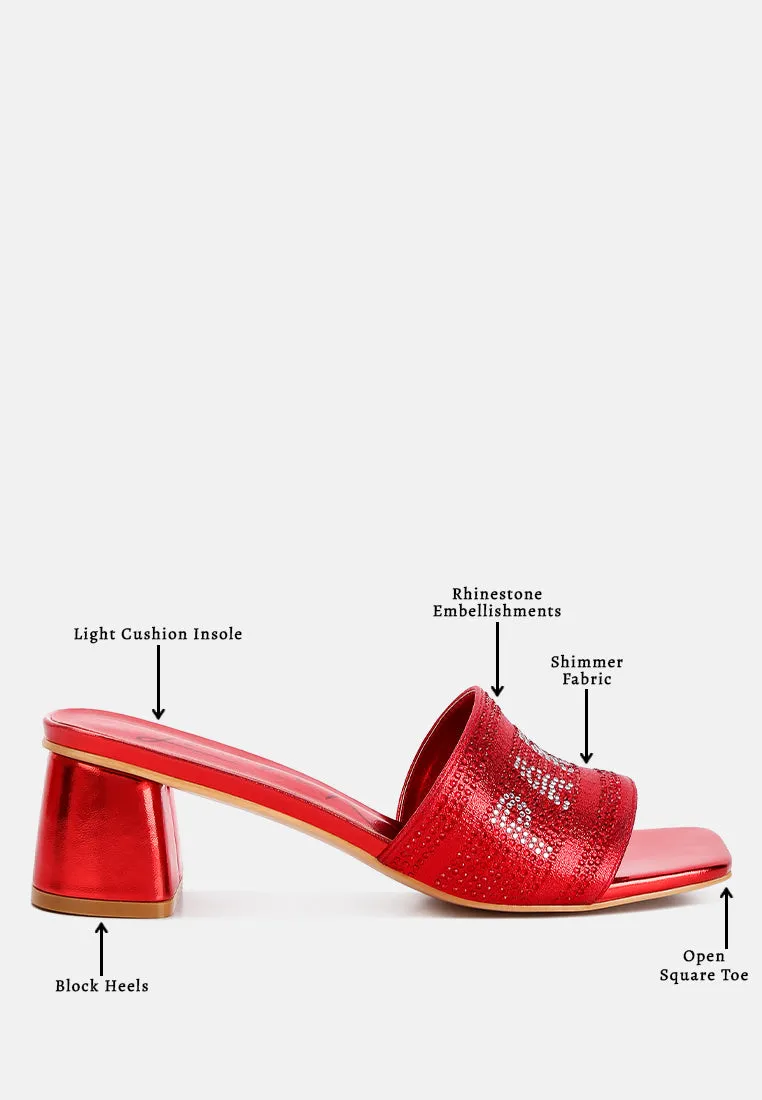 Diamante Embellished Paris Sandals By Ruw