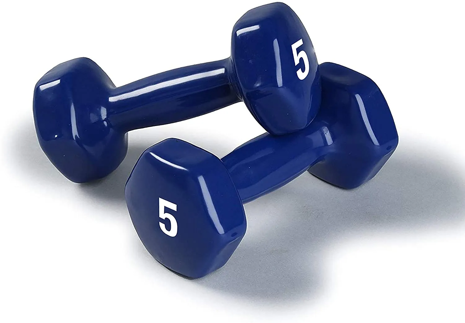Dumbbells Hand Weights Set of 2 - Vinyl Coated Exercise & Fitness Dumbbell for Home Gym Equipment Workouts Strength Training Free Weights for Women, Men (1-10 Pound, 12, 15, 18, 20 lb)
