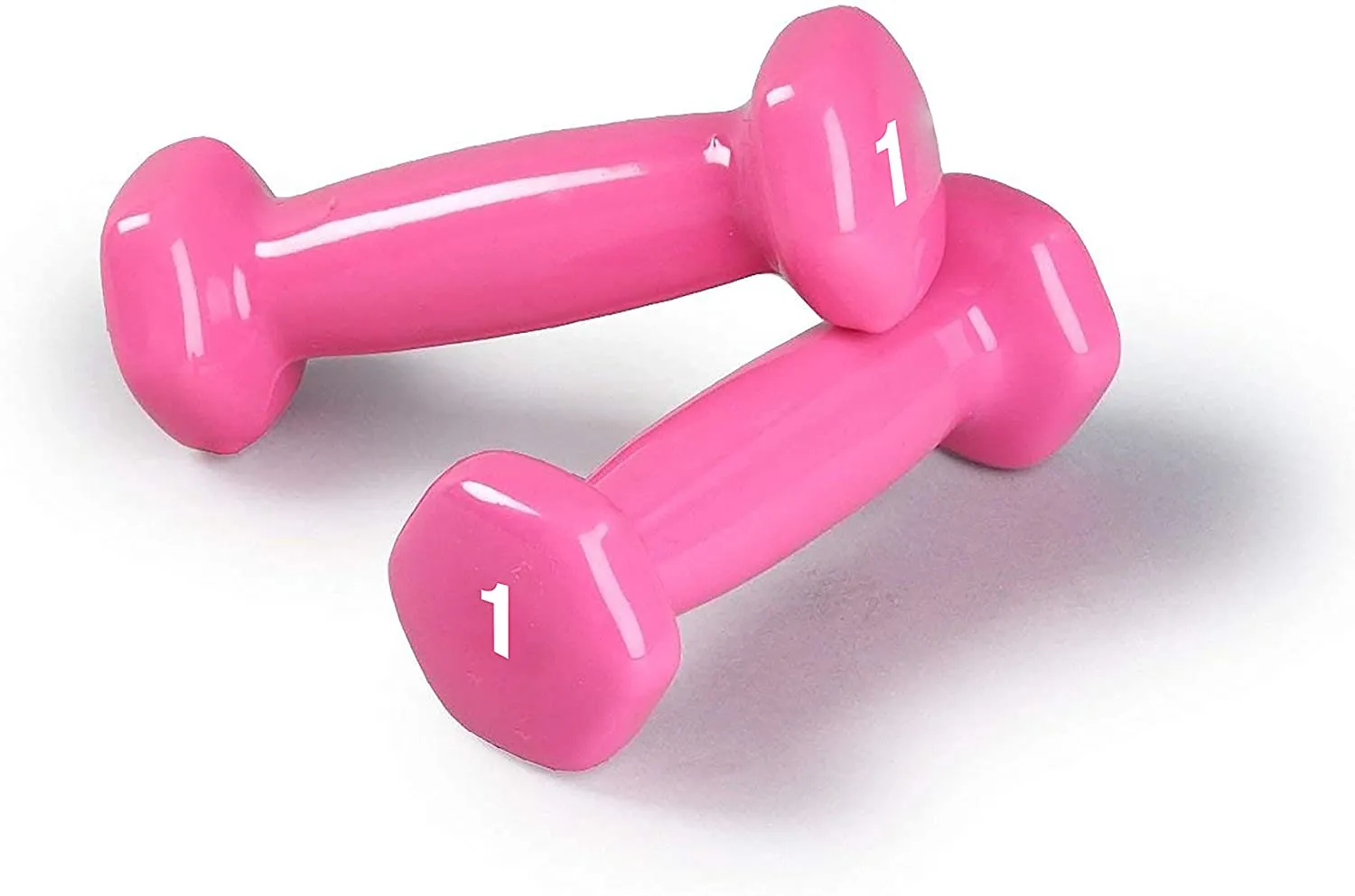 Dumbbells Hand Weights Set of 2 - Vinyl Coated Exercise & Fitness Dumbbell for Home Gym Equipment Workouts Strength Training Free Weights for Women, Men (1-10 Pound, 12, 15, 18, 20 lb)