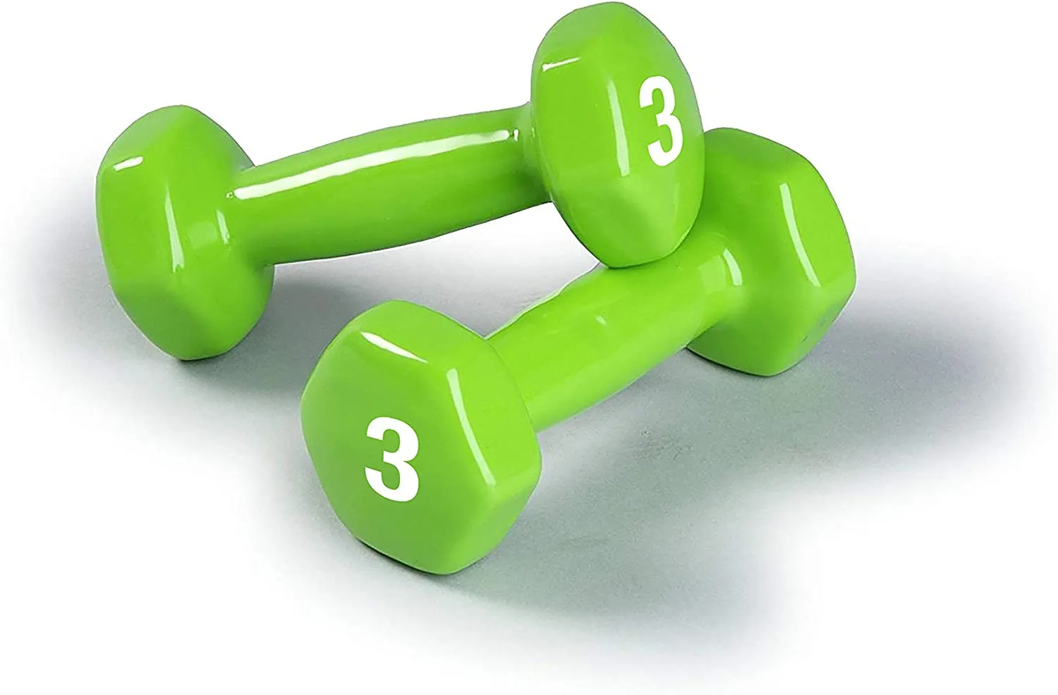 Dumbbells Hand Weights Set of 2 - Vinyl Coated Exercise & Fitness Dumbbell for Home Gym Equipment Workouts Strength Training Free Weights for Women, Men (1-10 Pound, 12, 15, 18, 20 lb)