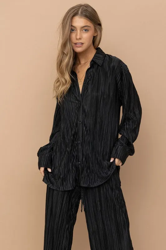 Effortlessly Chic Pleated Set