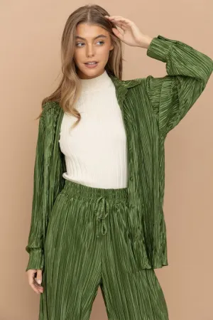 Effortlessly Chic Pleated Set