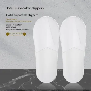 Hotels and guesthouses disposable slippers B&B thickened non-woven slippers high foam slippers manufacturers spot wholesale environmental protection