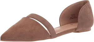 Journee Collection Women's Flats, Taupe, 8.5