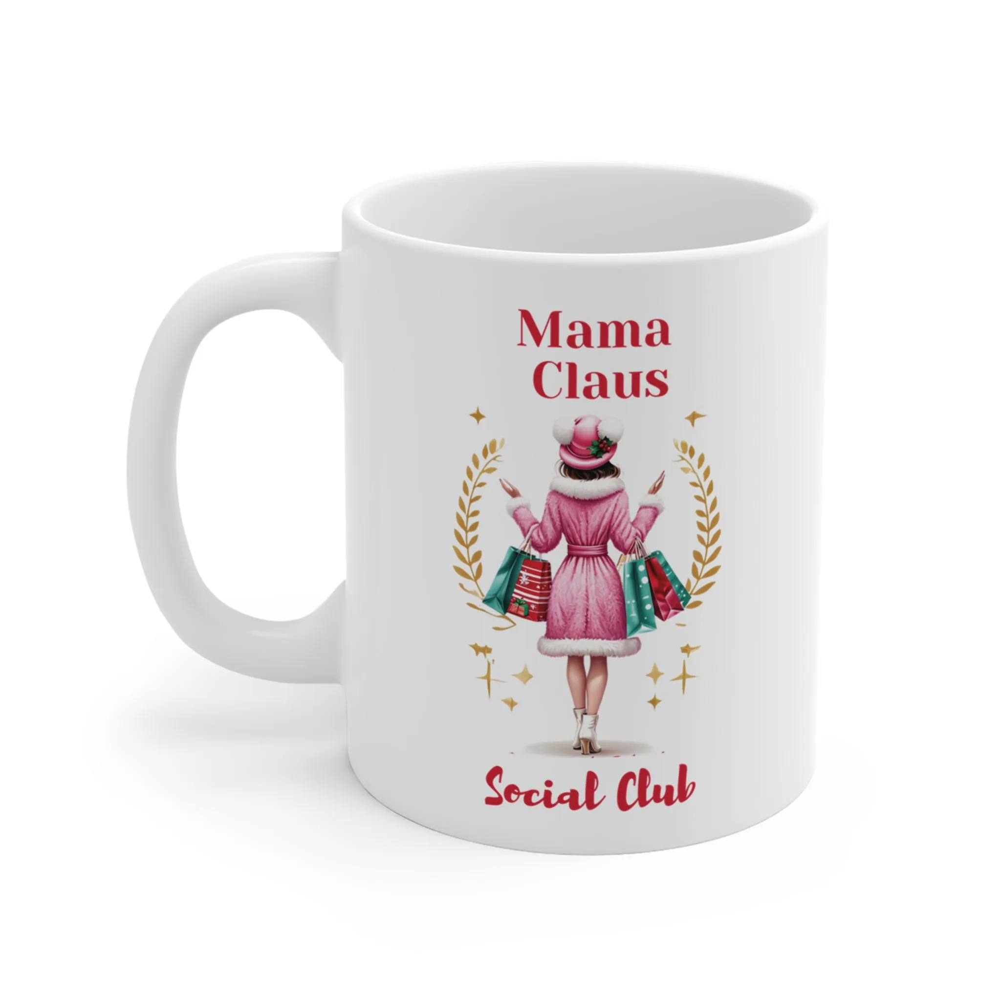 Mama Claus Social Club Christmas Coffee Mug