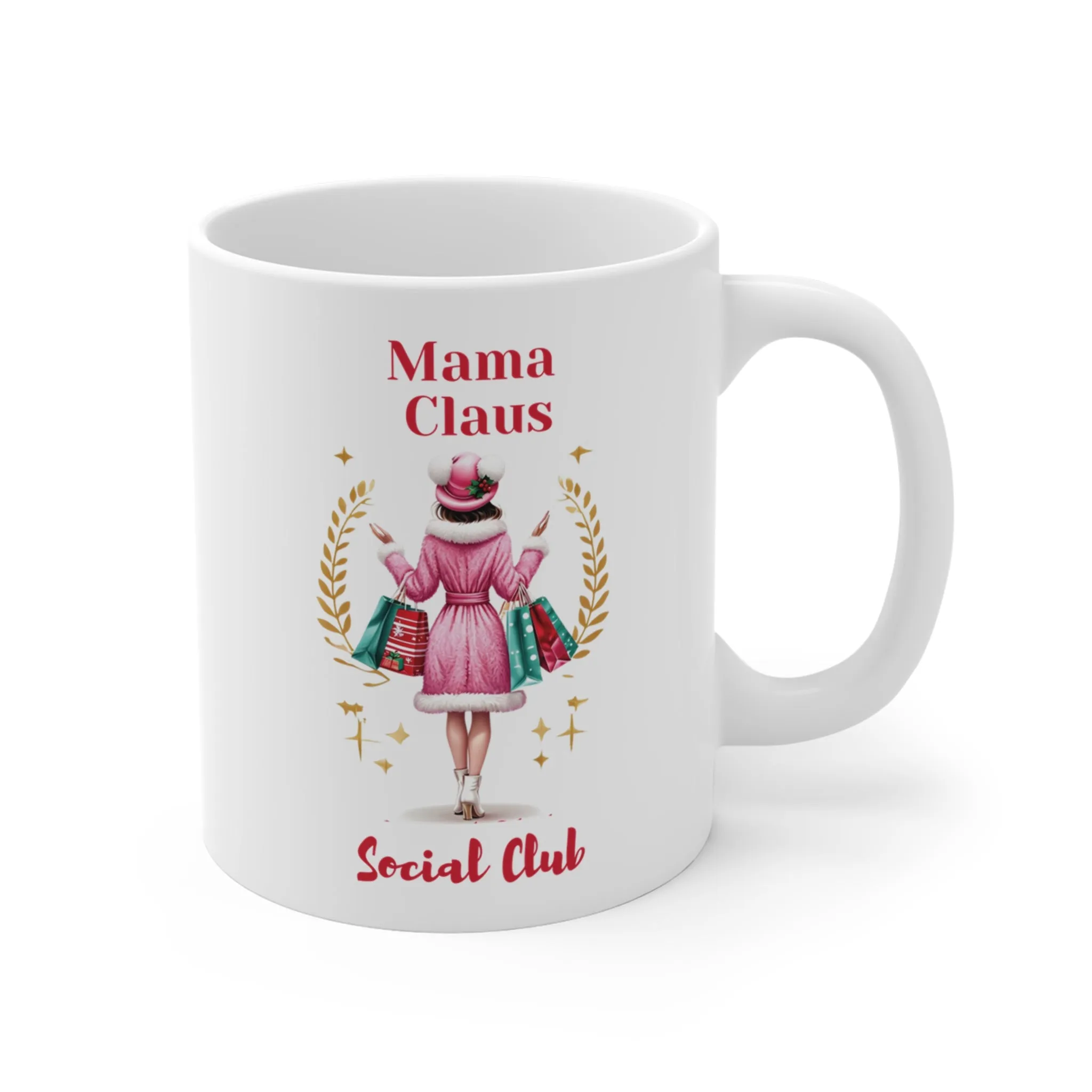 Mama Claus Social Club Christmas Coffee Mug
