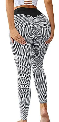 Memoryee Women's Ruched High Waist Yoga Pants Running Butt Lifting Slim Leggings/#2 Grey/M