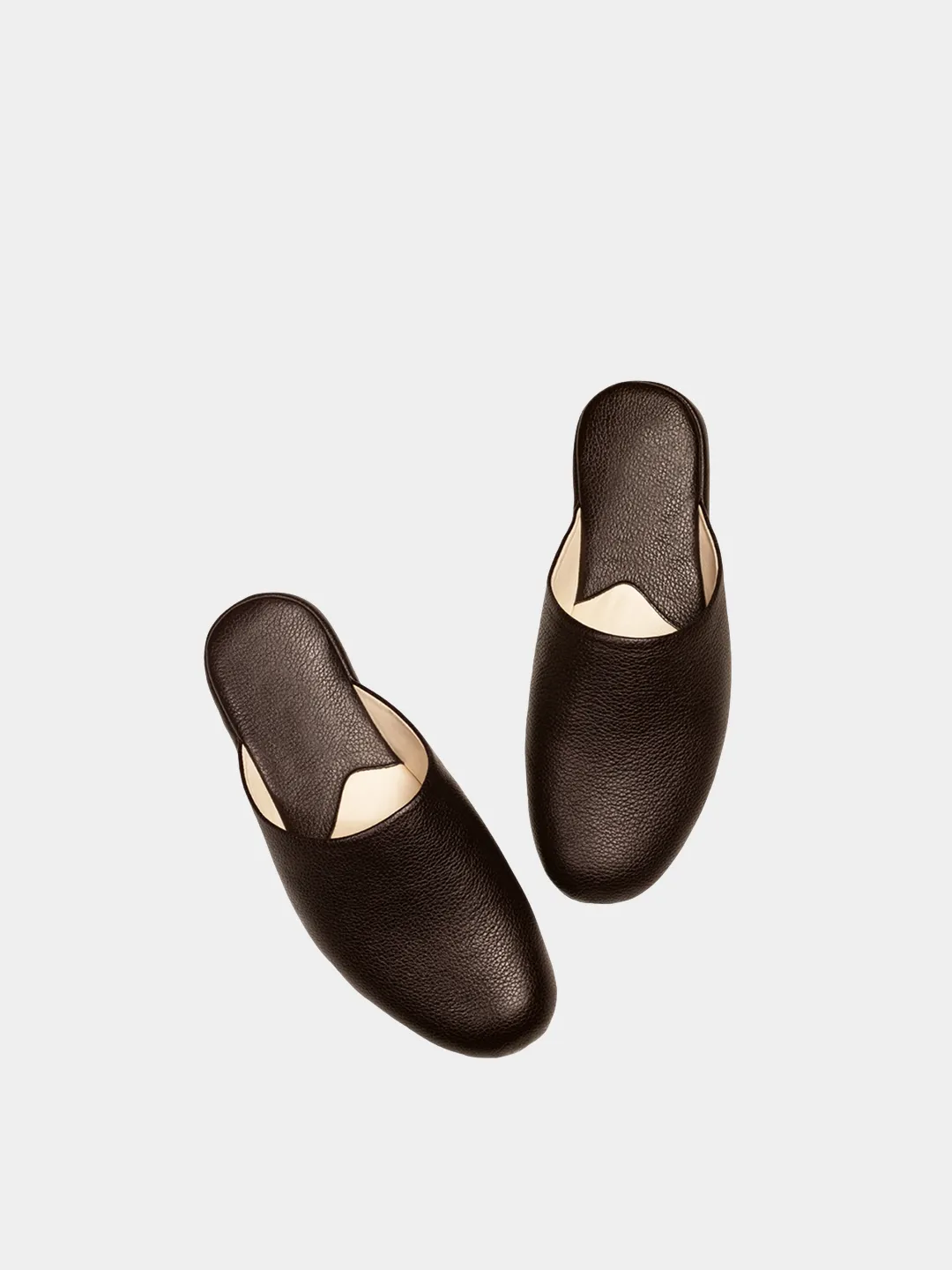 Men's slippers brown Model 1206 Flotar Leather