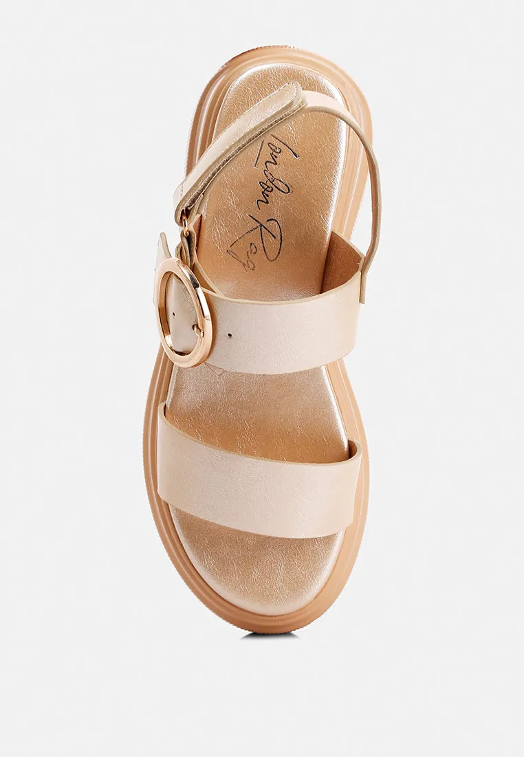 Metallic Chunky Sandals By Ruw