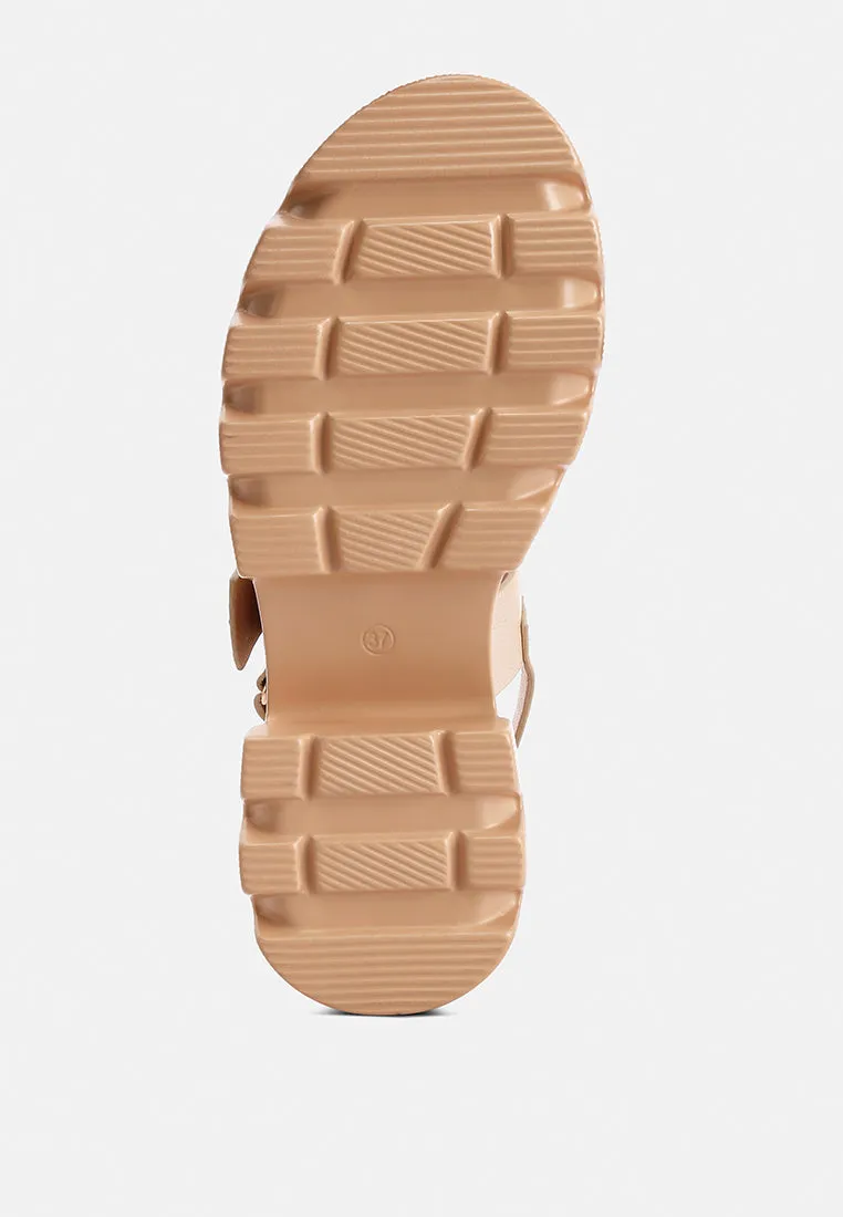 Metallic Chunky Sandals By Ruw