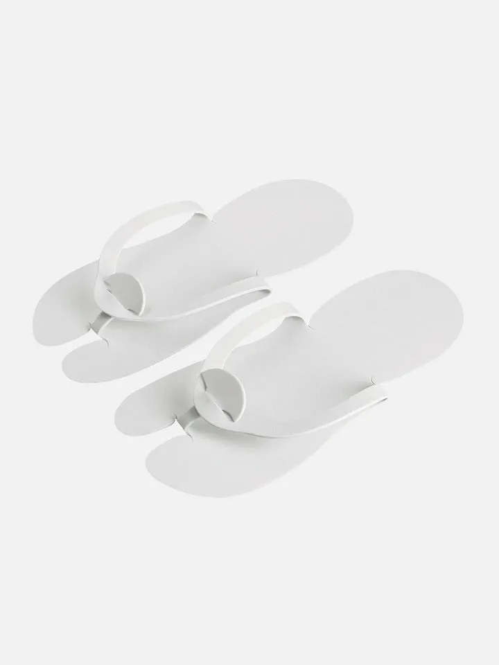 Nano® Disposable White Slippers (12 pairs)