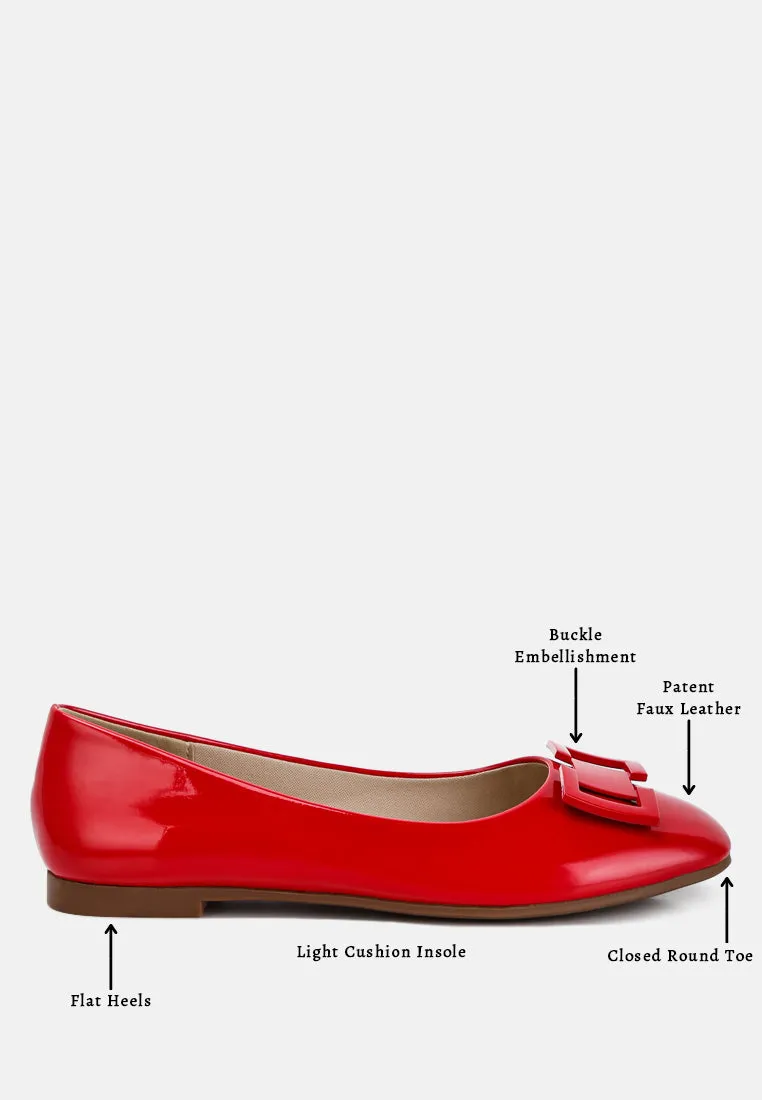 Nek Embellished Flat Ballerinas By RAG