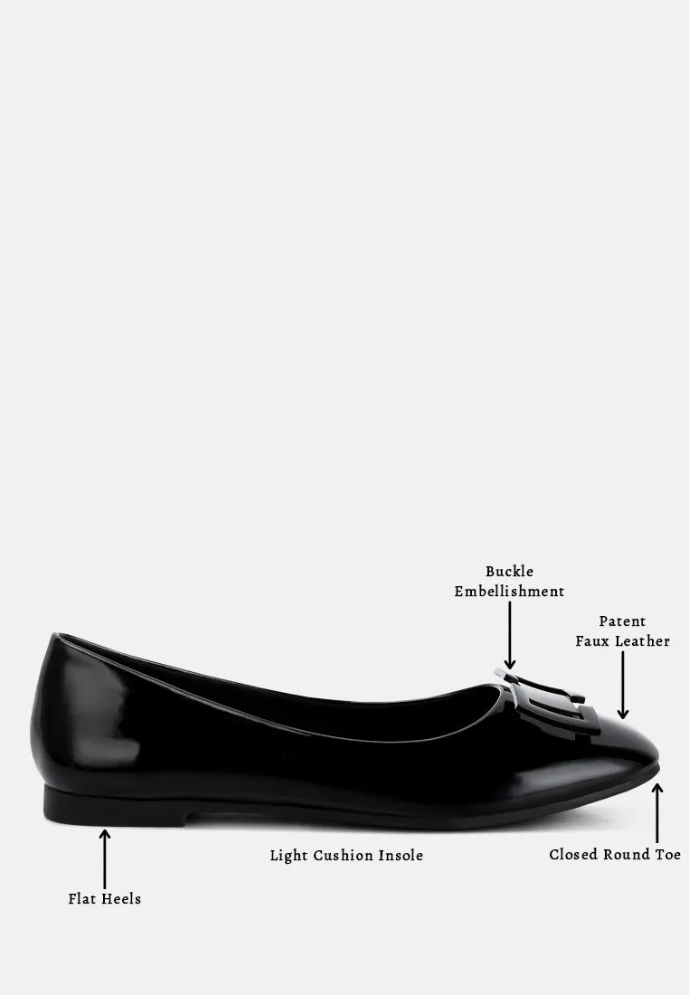 Nek Embellished Flat Ballerinas By RAG