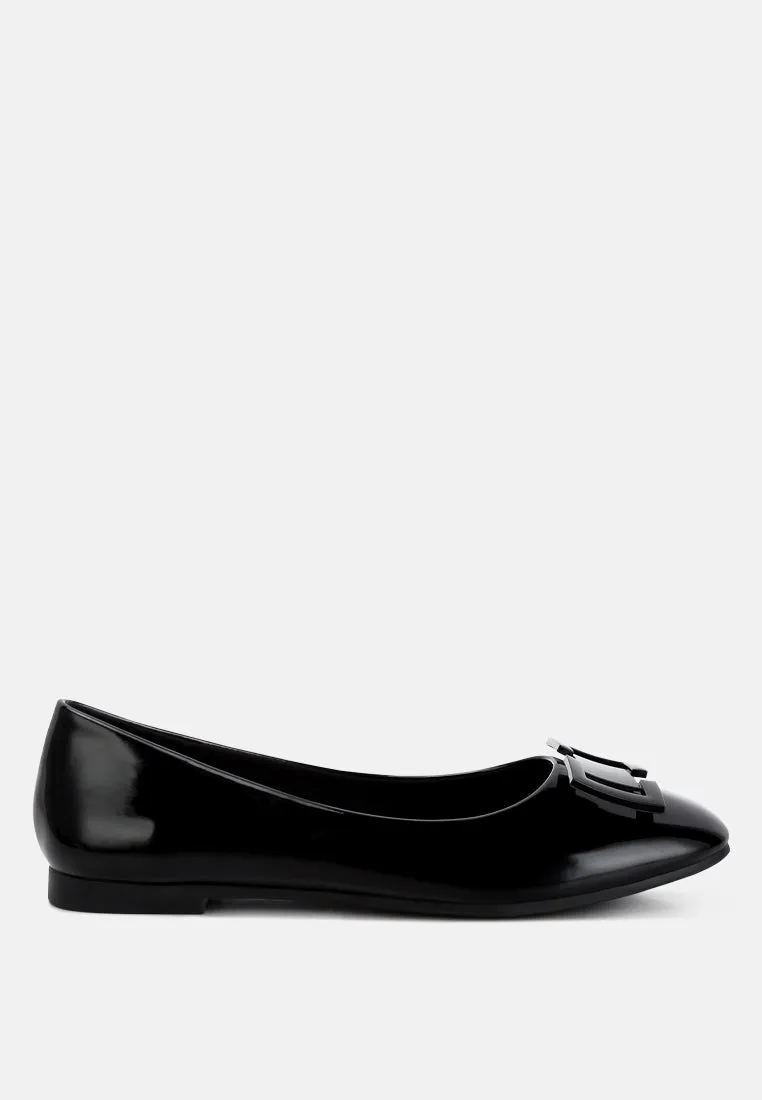Nek Embellished Flat Ballerinas By RAG