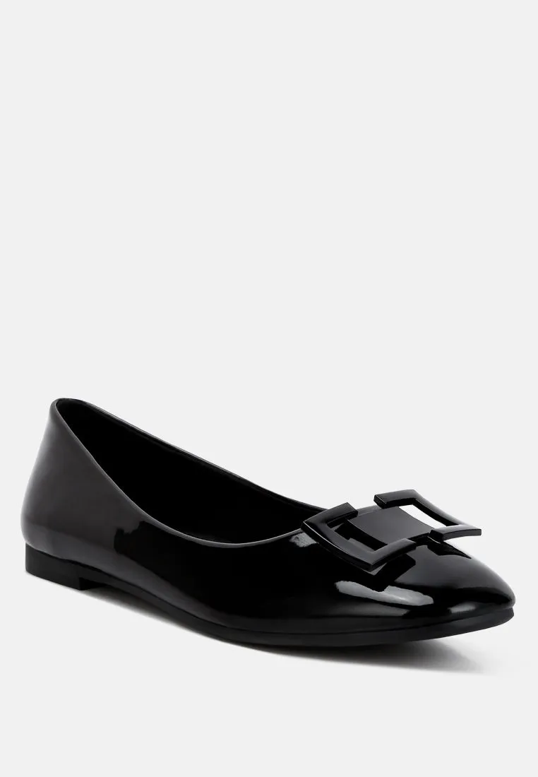 Nek Embellished Flat Ballerinas By RAG