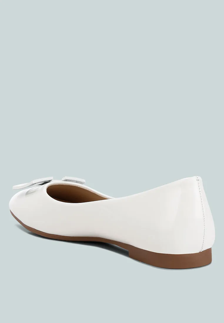 Nek Embellished Flat Ballerinas By RAG