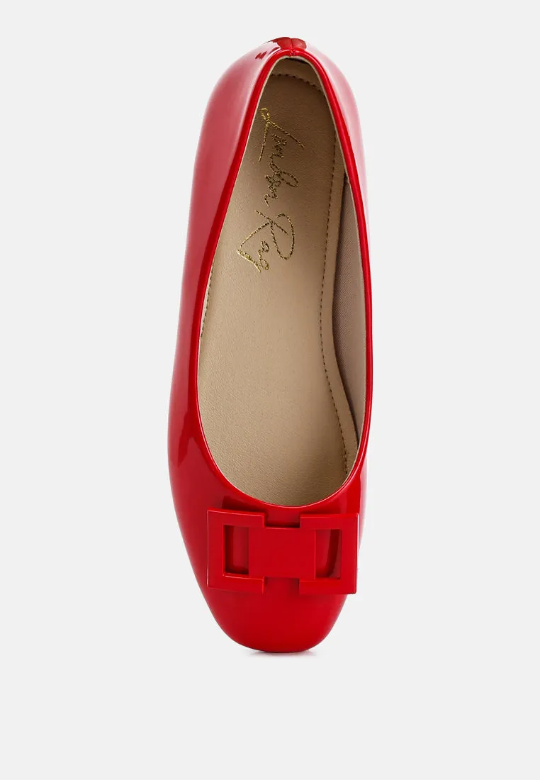 Nek Embellished Flat Ballerinas By RAG