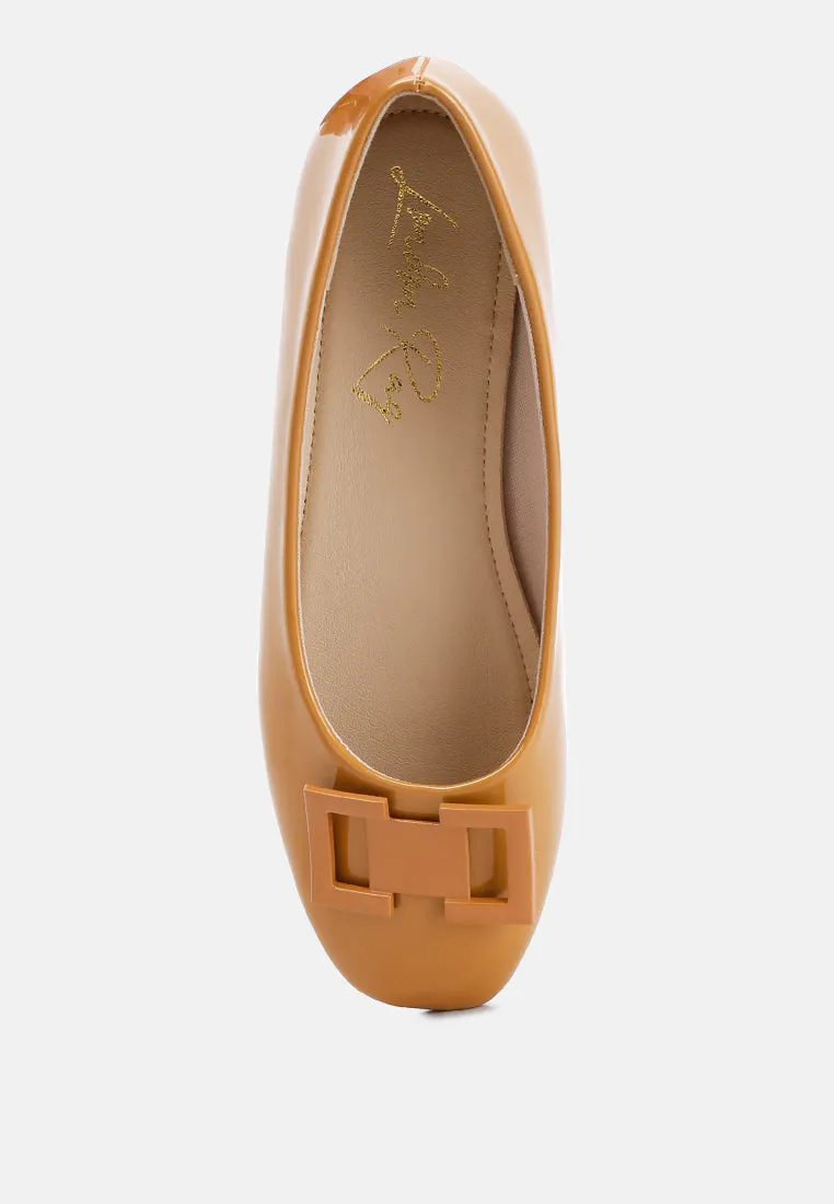 Nek Embellished Flat Ballerinas By RAG
