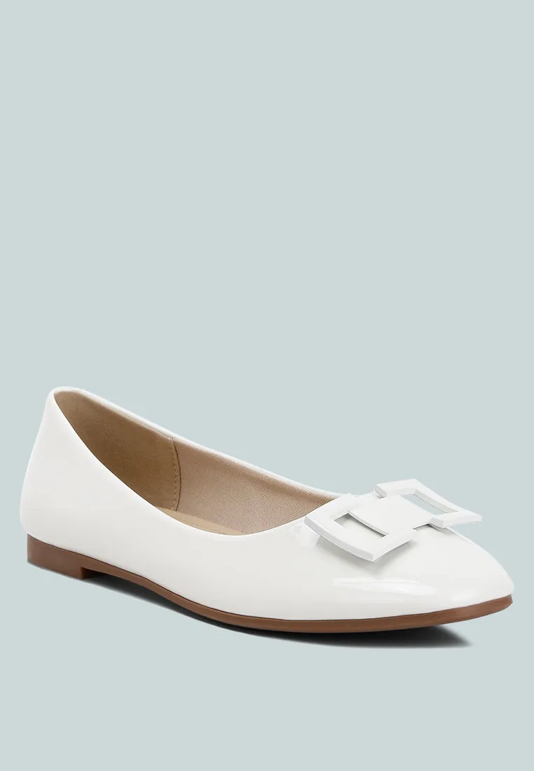 Nek Embellished Flat Ballerinas By RAG