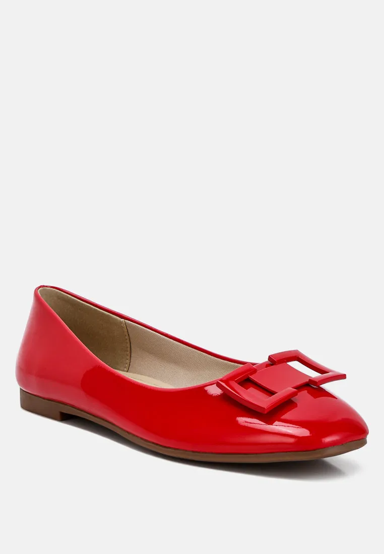 Nek Embellished Flat Ballerinas By RAG