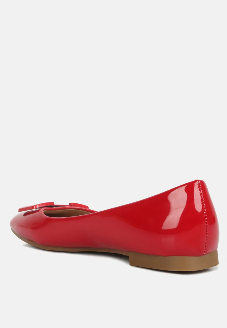 Nek Embellished Flat Ballerinas By Ruw