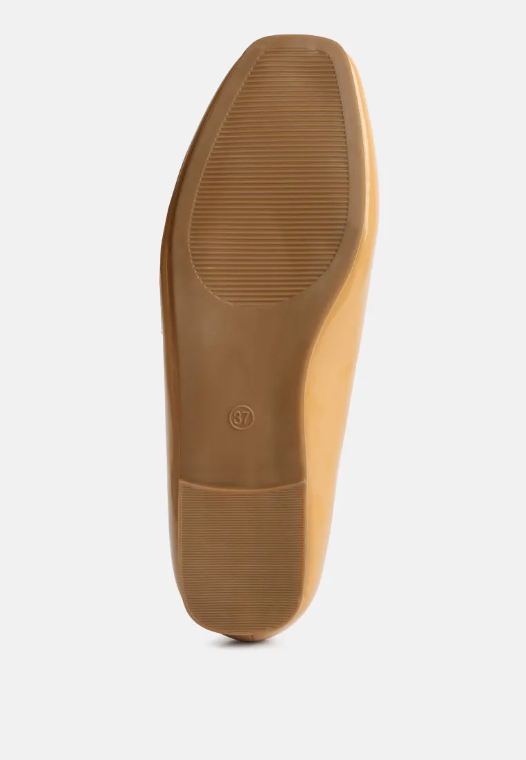 Nek Embellished Flat Ballerinas By Ruw