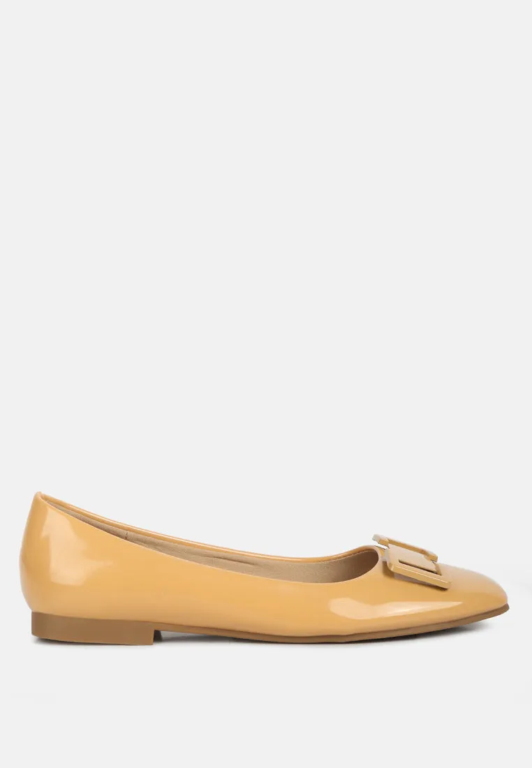 Nek Embellished Flat Ballerinas By Ruw