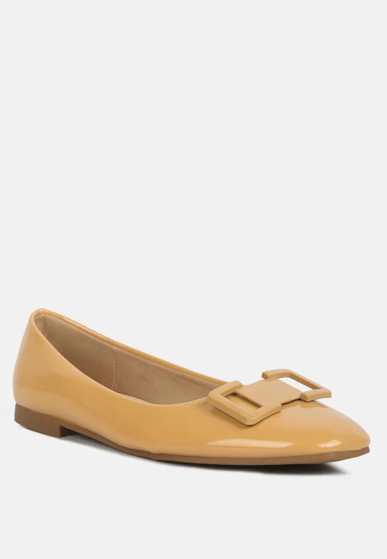 Nek Embellished Flat Ballerinas By Ruw