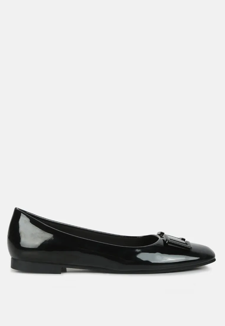 Nek Embellished Flat Ballerinas By Ruw