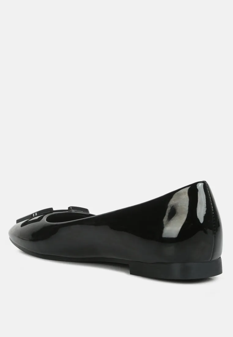 Nek Embellished Flat Ballerinas By Ruw