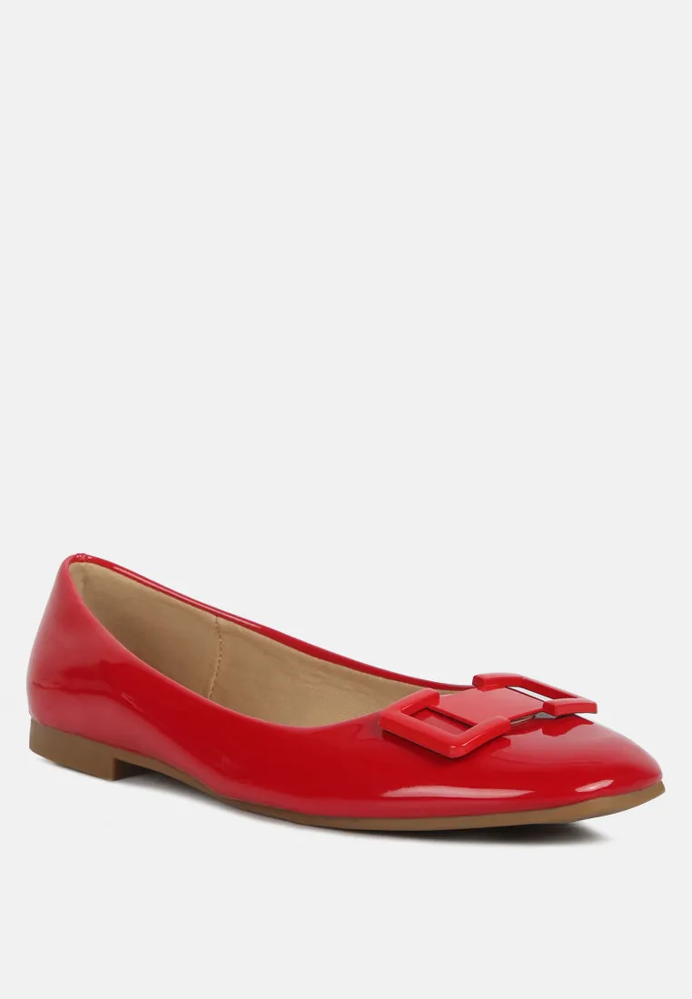 Nek Embellished Flat Ballerinas By Ruw
