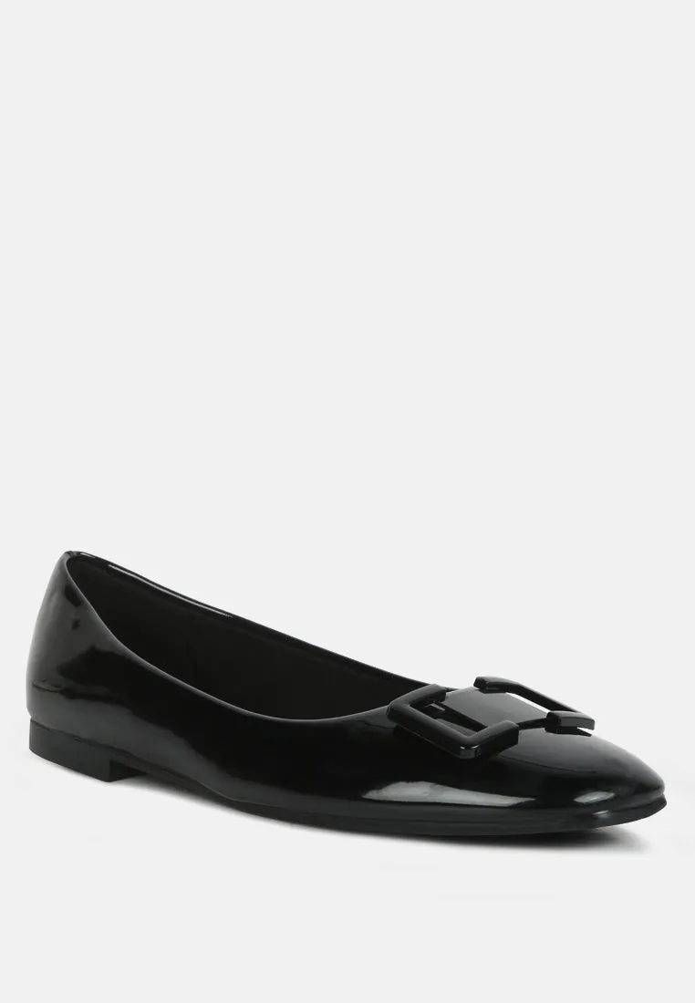 Nek Embellished Flat Ballerinas By Ruw