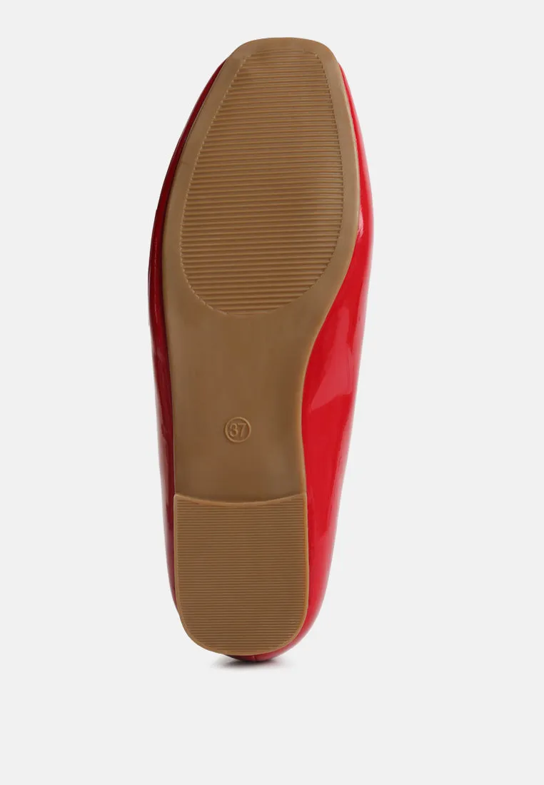 Nek Embellished Flat Ballerinas By Ruw
